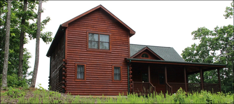 Professional Log Home Borate Application  Baldwin County, Alabama